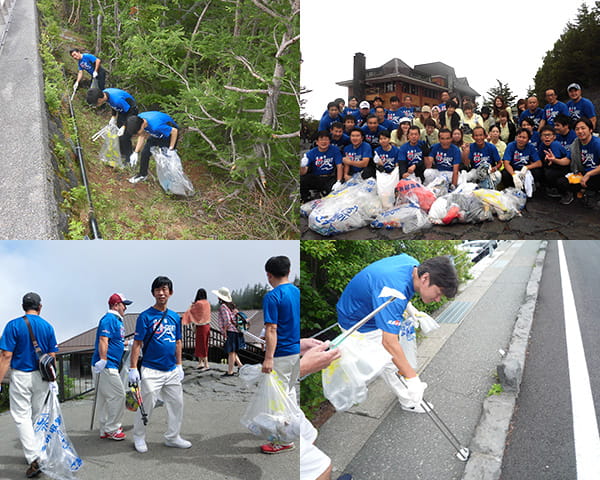 富士山清掃活動の写真